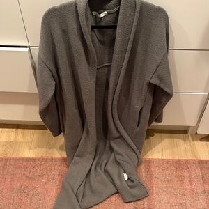 OAK + FORT Gray Textured Cardigan